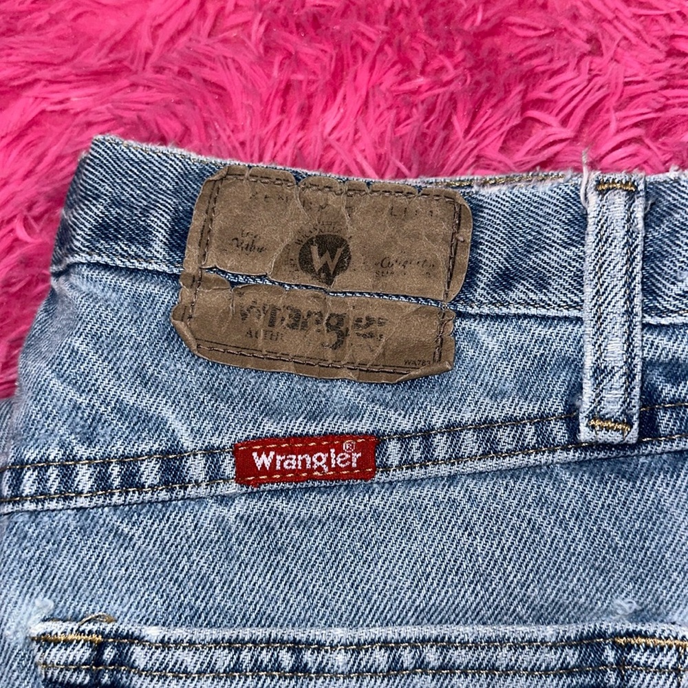 Vintage wranglers worn lightly
